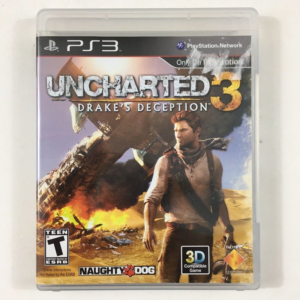 Uncharted 3 Drakes Deception PS3 Sony Playstation 3 Naughty Dog Action Adventure